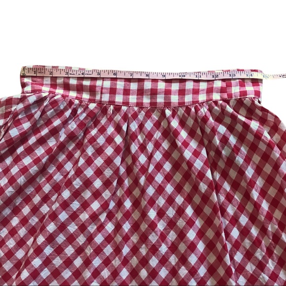Forever 21 Red Gingham Skater Skirt | Medium - Picture 8 of 9